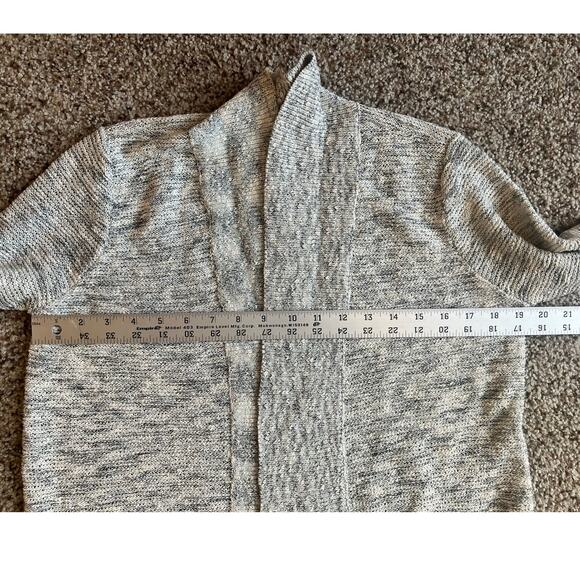 NWT LOFT Shimmer Stretch Open Cardigan, Small, Gray, Style 585953, Holiday - Picture 4 of 9